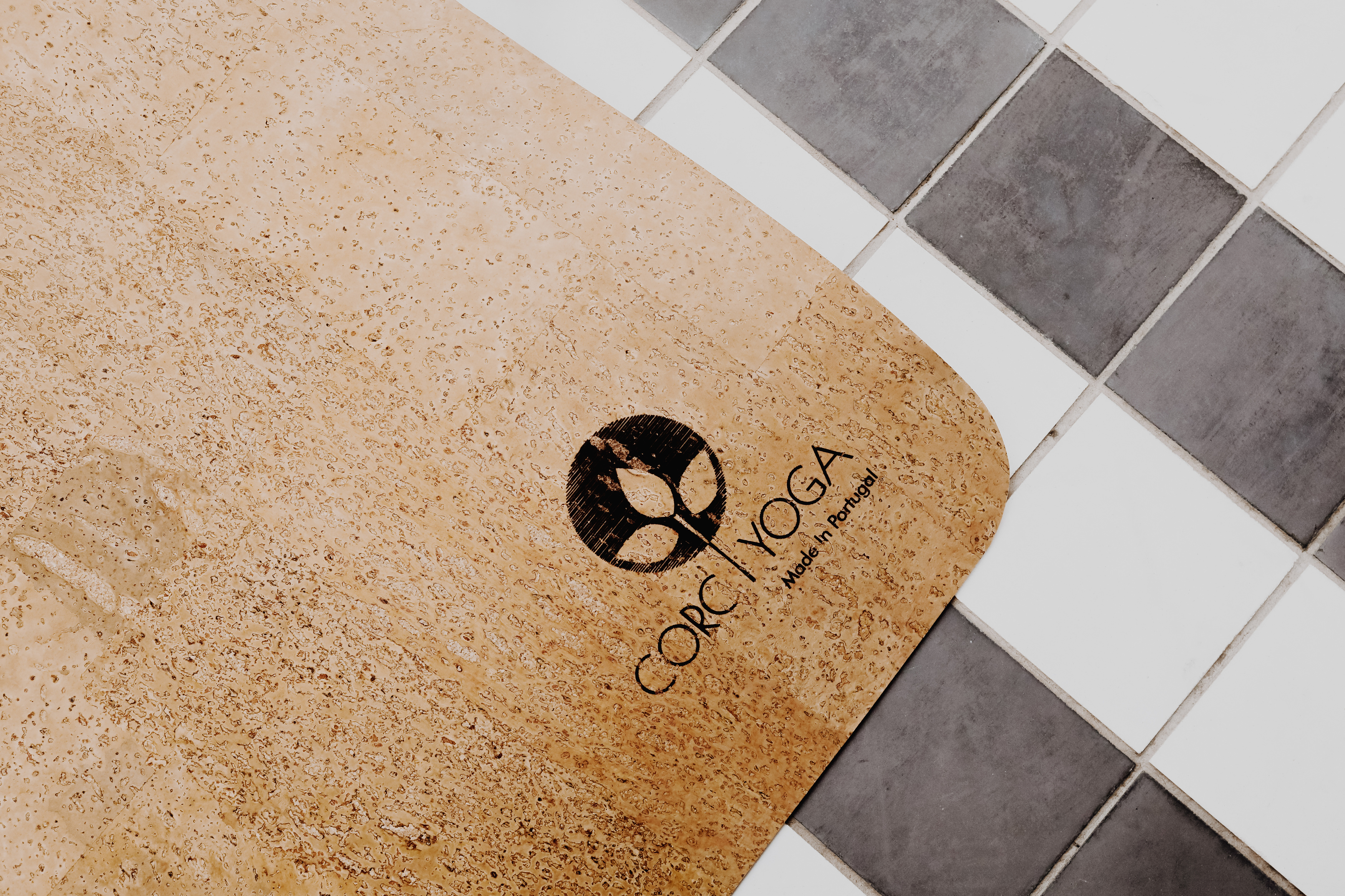 corc yoga mat on floor